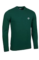 g.THE OPEN MORAR The Open Crew Neck Lambswool Midweight Golf Sweater - Bottle