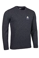 g.RYDER CUP MORAR Ryder Cup Crew Neck Lambswool Midweight Golf Sweater - Charcoal Marl