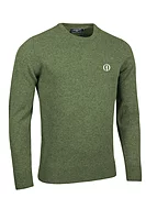 g.THE OPEN MORAR The Open Crew Neck Lambswool Midweight Golf Sweater - Landscape Marl