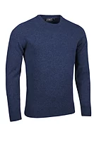 g.MORAR Crew Neck Lambswool Midweight Golf Sweater - Rhapsody Marl