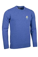 g.RYDER CUP MORAR Ryder Cup Crew Neck Lambswool Midweight Golf Sweater - Tahiti Marl