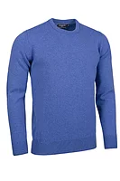g.MORAR Crew Neck Lambswool Midweight Golf Sweater - Tahiti Marl