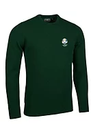 g.RYDER CUP MORAR Ryder Cup Crew Neck Lambswool Midweight Golf Sweater - Tartan Green