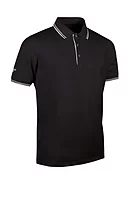 g.ETHAN Tipped Performance Pique Golf Shirt - Black/White