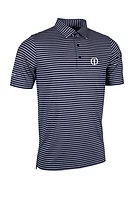 g.THE OPEN MUIRHEAD The Open Pencil Stripe Performance Golf Shirt - Navy/White