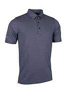 g.MUIRHEAD Pencil Stripe Performance Golf Shirt - Navy/White