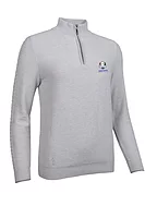 g.RYDER CUP NATHALIA Ryder Cup Quarter Zip Cable Touch of Cashmere Golf Sweater - Stardust/Silver
