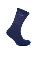 g.DUNBAR 2 Pair Pack Cotton Crew Golf Socks - Navy