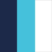 Navy/Aqua/White
