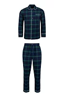 g.NESS Tartan Cotton Flannel Piped Pyjama Set - Tartan