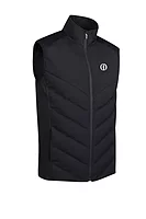 g.THE OPEN NEWTON The Open Full Zip Thermal Padded Performance Heavyweight Golf Gilet - Black