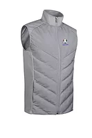g.RYDER CUP NEWTON Ryder Cup Full Zip Thermal Padded Performance Heavyweight Golf Gilet - Mid Grey Marl