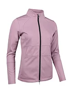 s.NIRA SALE Zip Front Thermal Fleece Showerproof Golf Jacket Sale - Pink Haze/Black