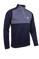 g.RYDER CUP ORAN Ryder Cup Quarter Zip Colour Block Golf Midlayer - Navy/White