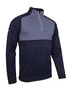 g.ORAN Quarter Zip Colour Block Golf Midlayer - Navy/White