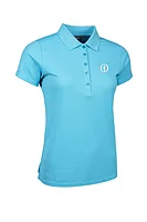 g.THE OPEN PALOMA The Open Performance Pique Golf Shirt - Aqua