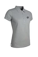 g.THE OPEN PALOMA The Open Performance Pique Golf Shirt - Light Grey Marl