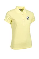g.RYDER CUP PALOMA Ryder Cup Performance Pique Golf Shirt - Light Yellow