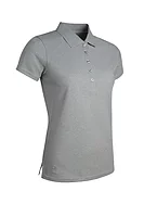 g.PALOMA Performance Pique Golf Shirt - Light Grey Marl