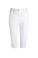 g.PHOEBE Lightweight Stretch Performance Golf Pedal Pushers - White