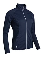 g.POPPY Full Zip Showerproof Performance Golf Jacket - Navy