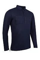 g.PORTREE Long Sleeve Thermal Performance Golf Shirt - Navy