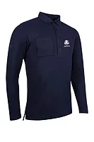 g.RYDER CUP PORTREE Ryder Cup Long Sleeve Thermal Performance Golf Shirt - Navy