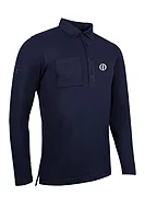 g.THE OPEN PORTREE The Open Long Sleeve Thermal Performance Golf Shirt - Navy