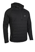 s.THE OPEN PYRENEES The Open Hybrid Padded Performance Midweight Golf Hoodie - Black Ridge/Gunmetal