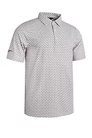 g.RADLEY Fan Print Tailored Collar Golf Shirt - Linen/Black