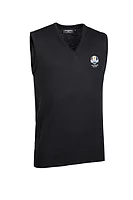 g.RYDER CUP RANKIN Ryder Cup V Neck LightweightMerino Golf Slipover - Black