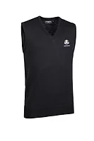 g.RYDER CUP RANKIN Ryder Cup V Neck LightweightMerino Golf Slipover - Black
