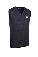 g.RYDER CUP RANKIN Ryder Cup V Neck LightweightMerino Golf Slipover - Charcoal Marl
