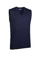 g.RANKIN V Neck Lightweight Merino Golf Slipover - Navy