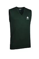 g.RYDER CUP RANKIN Ryder Cup V Neck LightweightMerino Golf Slipover - Tartan Green