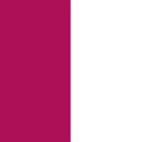 Raspberry/White