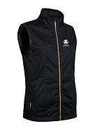 g.RYDER CUP REBECCA Ryder Cup Zip Front Stretch Showerproof Lightweight Golf Gilet - Black