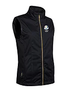 g.RYDER CUP REBECCA Ryder Cup Zip Front Stretch Showerproof Lightweight Golf Gilet - Black