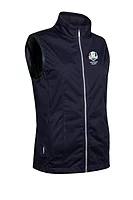 g.RYDER CUP REBECCA Ryder Cup Zip Front Stretch Showerproof Lightweight Golf Gilet - Navy