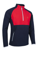 s.RYDER CUP SAHARA Ryder Cup Hybrid Thermal Fleece Golf Midlayer - Navy/Red/Silver Trophy
