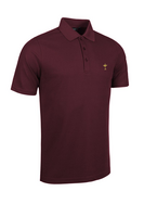 g.RYDER CUP DEACON Ryder Cup Performance Pique Golf Shirt - Bordeaux Trophy