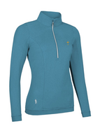 g.RYDER CUP CARINA Ryder Cup Quarter Zip Lightweight Shaped Performance Golf Midlayer - Lagoon Marl Trophy