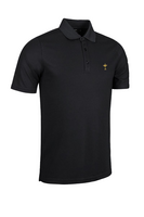 g.RYDER CUP DEACON Ryder Cup Performance Pique Golf Shirt - Black Trophy