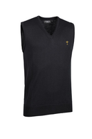 g.RYDER CUP RANKIN Ryder Cup V Neck LightweightMerino Golf Slipover - Black Trophy