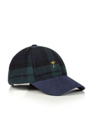 g.RYDER CUP DUNDAS Ryder Cup Mens and Ladies Tweed Winter Golf Cap - Tartan/Navy Trophy