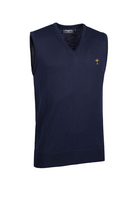 g.RYDER CUP RANKIN Ryder Cup V Neck LightweightMerino Golf Slipover - Navy Trophy