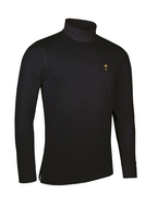 g.RYDER CUP KELSO Ryder Cup Long Sleeve Cotton Roll Neck Golf Shirt - Black Trophy