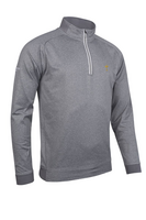 g.RYDER CUP ESK Ryder Cup Quarter Zip Performance Golf Midlayer - Light Grey Marl/White Trophy