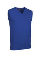 g.RYDER CUP THORNTON Ryder Cup V Neck Cotton Lightweight Slipover - Ascot Blue Trophy