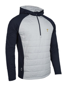 s.RYDER CUP PYRENEES Ryder Cup Hybrid Padded Performance Midweight Golf Hoodie - Silver/Navy Trophy